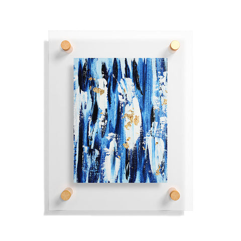 Allyson Johnson Indigo Abstract Floating Acrylic Print