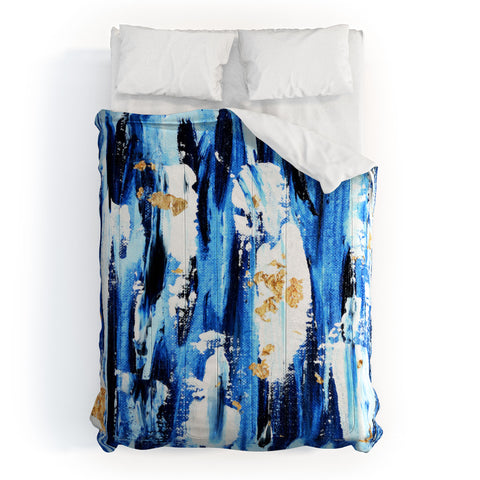 Allyson Johnson Indigo Abstract Comforter