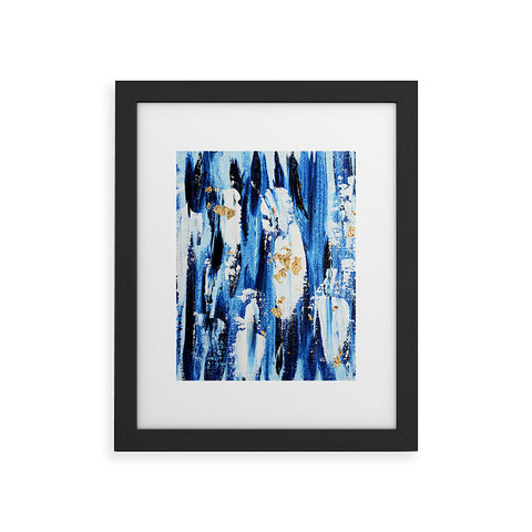 Allyson Johnson Indigo Abstract Framed Art Print