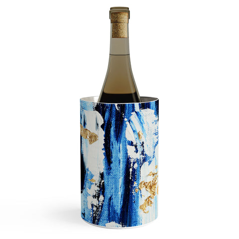 Allyson Johnson Indigo Abstract Wine Chiller