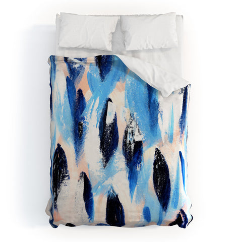 Allyson Johnson Indigo Salmon ll Duvet Cover