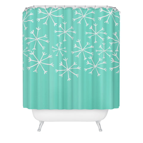 Allyson Johnson Its snowing Shower Curtain