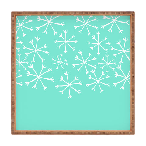 Allyson Johnson Its snowing Square Tray
