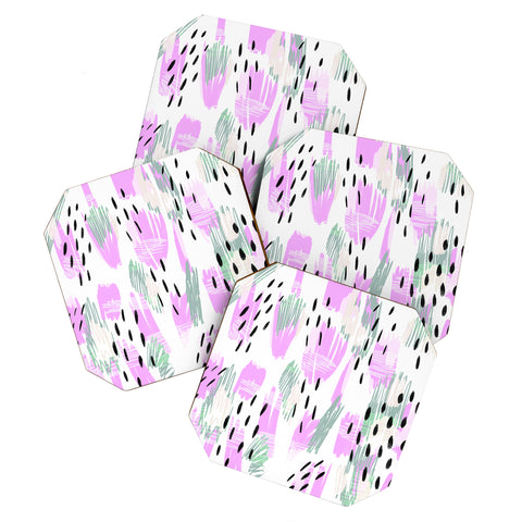 Allyson Johnson Jordan Bold abstract Coaster Set