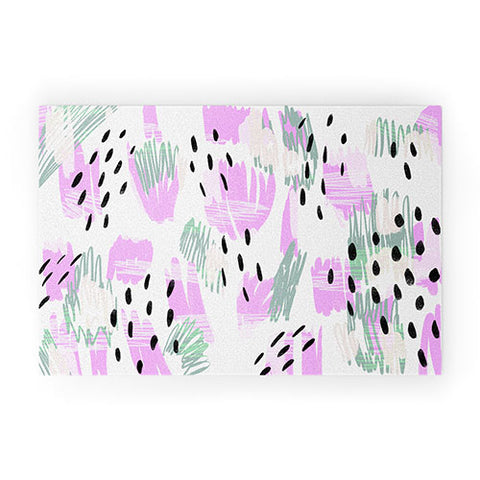 Allyson Johnson Jordan Bold abstract Welcome Mat