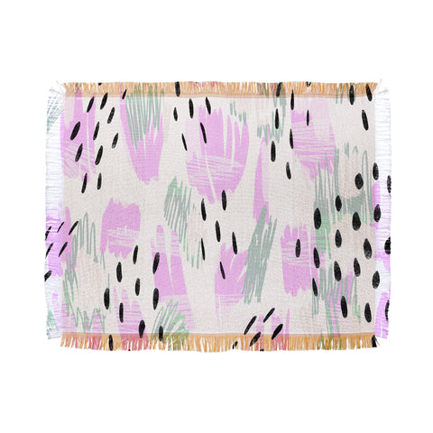 Allyson Johnson Jordan Bold abstract Throw Blanket