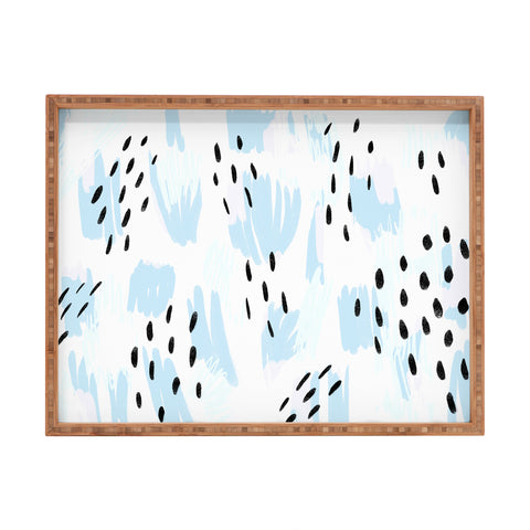 Allyson Johnson Lacey Bold Abstract Rectangular Tray