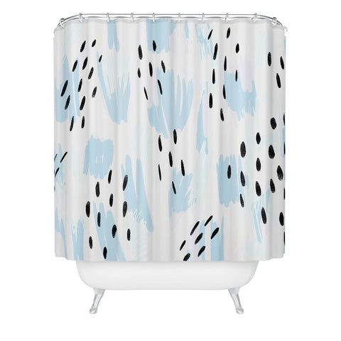 Allyson Johnson Lacey Bold Abstract Shower Curtain