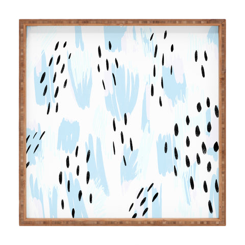 Allyson Johnson Lacey Bold Abstract Square Tray