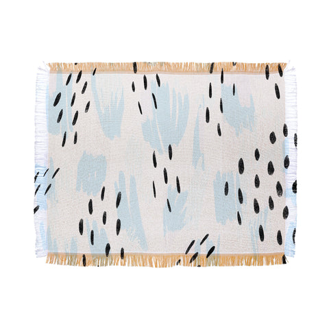 Allyson Johnson Lacey Bold Abstract Throw Blanket