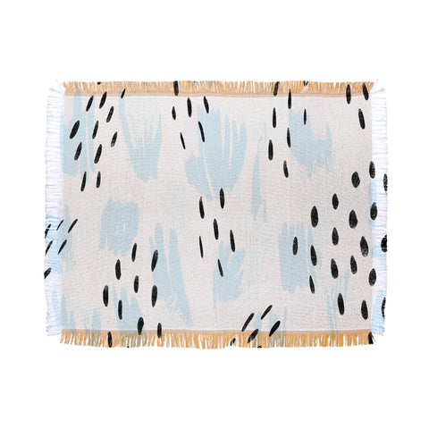 Allyson Johnson Lacey Bold Abstract Throw Blanket