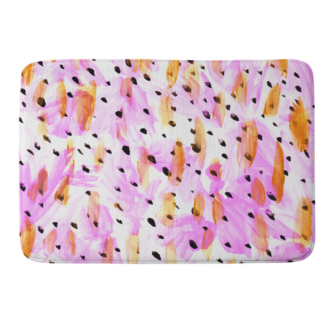 Allyson Johnson Lavender Spring Memory Foam Bath Mat