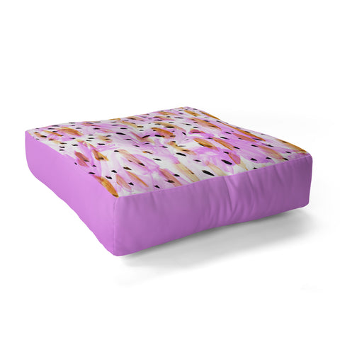 Allyson Johnson Lavender Spring Floor Pillow Square