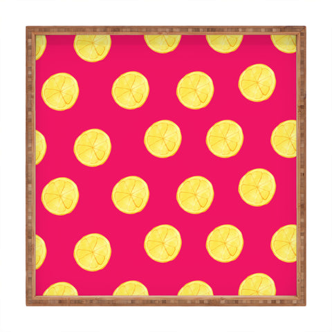 Allyson Johnson Lemony Square Tray