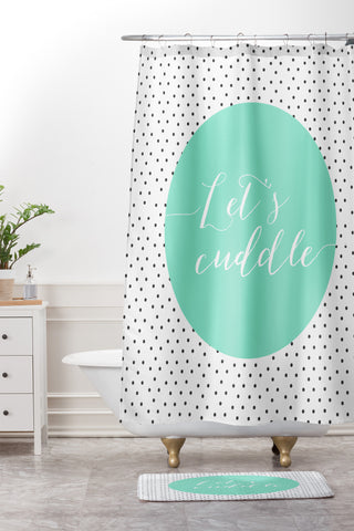 Allyson Johnson Lets Cuddle Shower Curtain And Mat