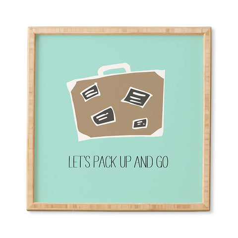 Allyson Johnson Lets pack up and go Framed Wall Art