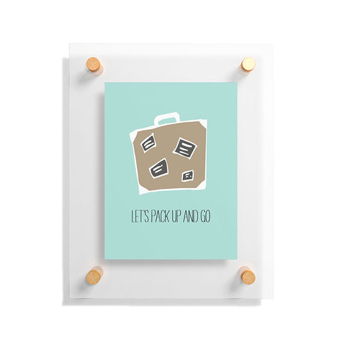 Allyson Johnson Lets pack up and go Floating Acrylic Print