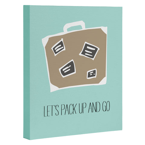 Allyson Johnson Lets pack up and go Art Canvas