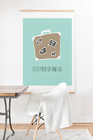 Allyson Johnson Lets pack up and go Art Print And Hanger
