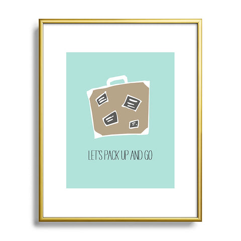 Allyson Johnson Lets pack up and go Metal Framed Art Print