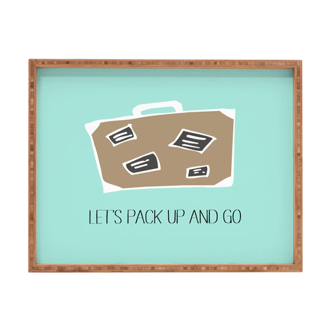 Allyson Johnson Lets pack up and go Rectangular Tray