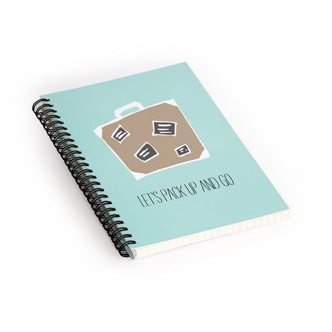 Allyson Johnson Lets pack up and go Spiral Notebook