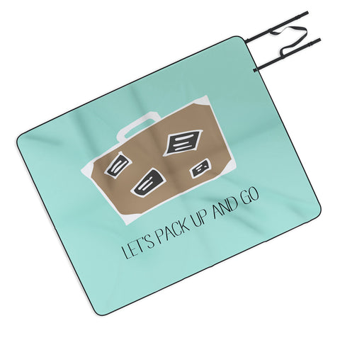 Allyson Johnson Lets pack up and go Picnic Blanket