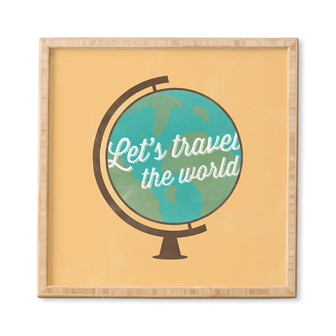 Allyson Johnson Lets Travel Framed Wall Art
