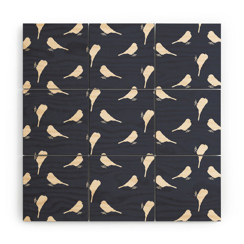 Allyson Johnson Little Birdies Wood Wall Mural