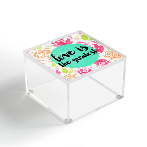 Allyson Johnson Love is the greatest Acrylic Box