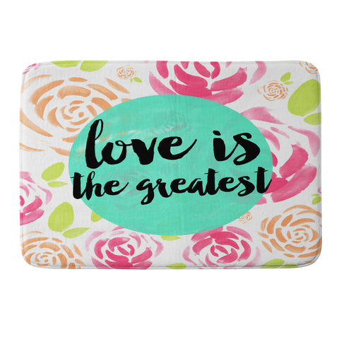 Allyson Johnson Love is the greatest Memory Foam Bath Mat