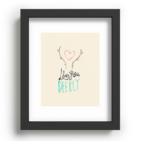 Allyson Johnson Love you deerly Recessed Framing Rectangle