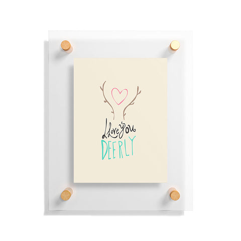 Allyson Johnson Love you deerly Floating Acrylic Print