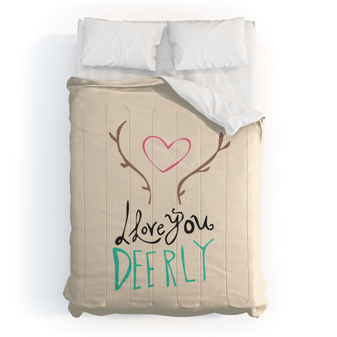 Allyson Johnson Love you deerly Comforter