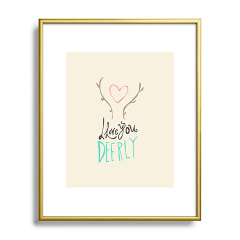 Allyson Johnson Love you deerly Metal Framed Art Print