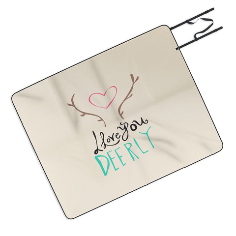Allyson Johnson Love you deerly Picnic Blanket