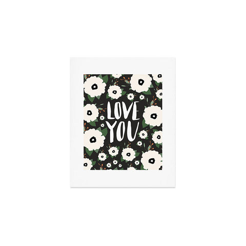 Allyson Johnson Love you floral Art Print