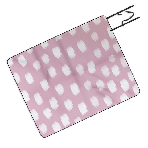 Allyson Johnson Mauve brush strokes Picnic Blanket