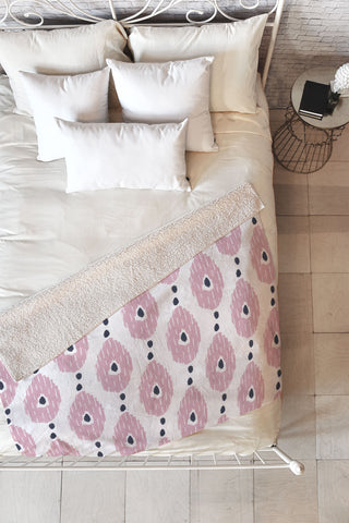 Allyson Johnson Mauve iKat Fleece Throw Blanket