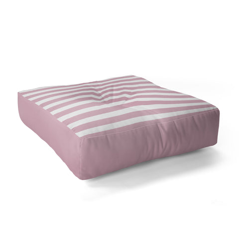Allyson Johnson Mauve Stripes Floor Pillow Square