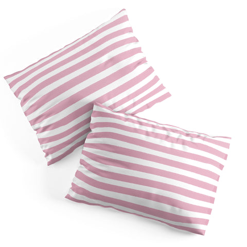 Allyson Johnson Mauve Stripes Pillow Shams