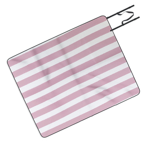 Allyson Johnson Mauve Stripes Picnic Blanket