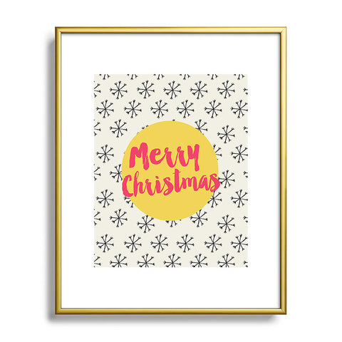 Allyson Johnson Merry Christmas Metal Framed Art Print