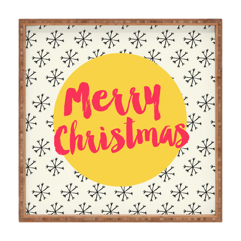 Allyson Johnson Merry Christmas Square Tray