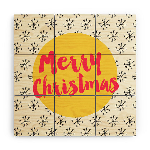 Allyson Johnson Merry Christmas Wood Wall Mural