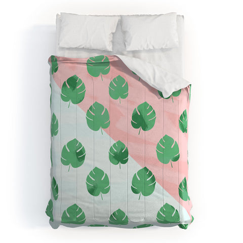 Allyson Johnson Mid Century Palm Comforter