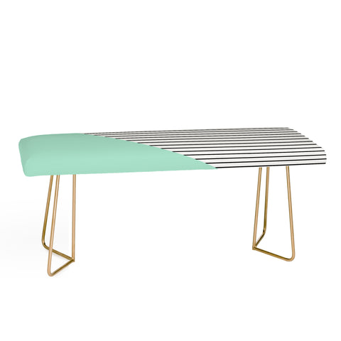 Allyson Johnson Mint and stripes Bench