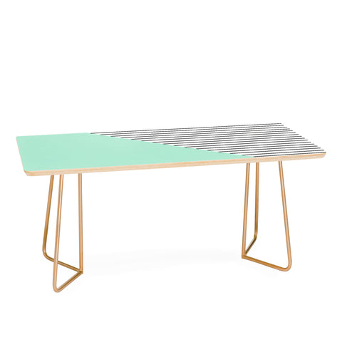 Allyson Johnson Mint and stripes Coffee Table