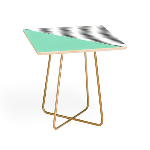 Allyson Johnson Mint and stripes Side Table