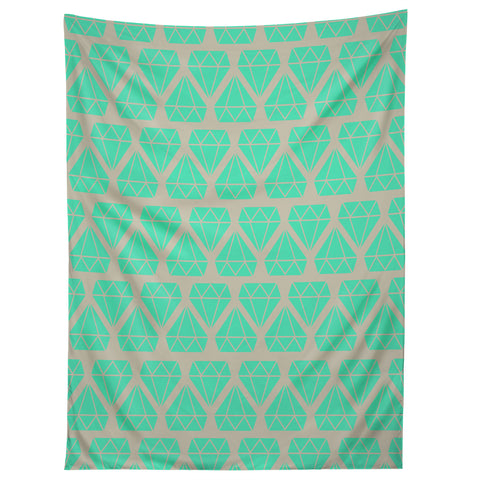 Allyson Johnson Mint Diamonds Tapestry